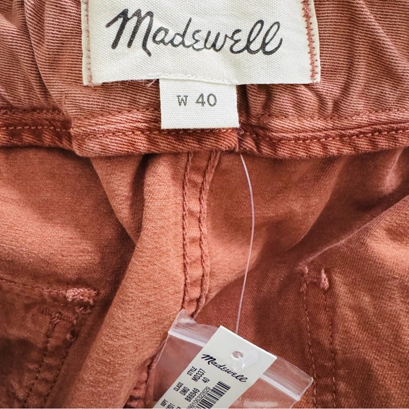 MADEWELL 7 1/2" Easy Drawstring Chino Shorts in Warm Amber Size 40 - Picture 12 of 14